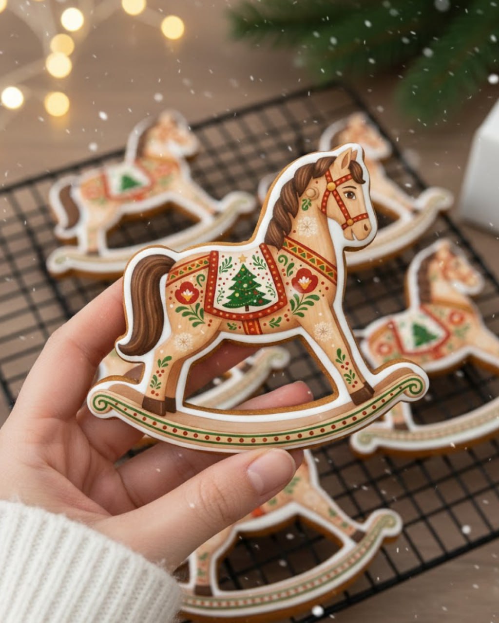 Имбирный пряник "Лошадка" с печатью