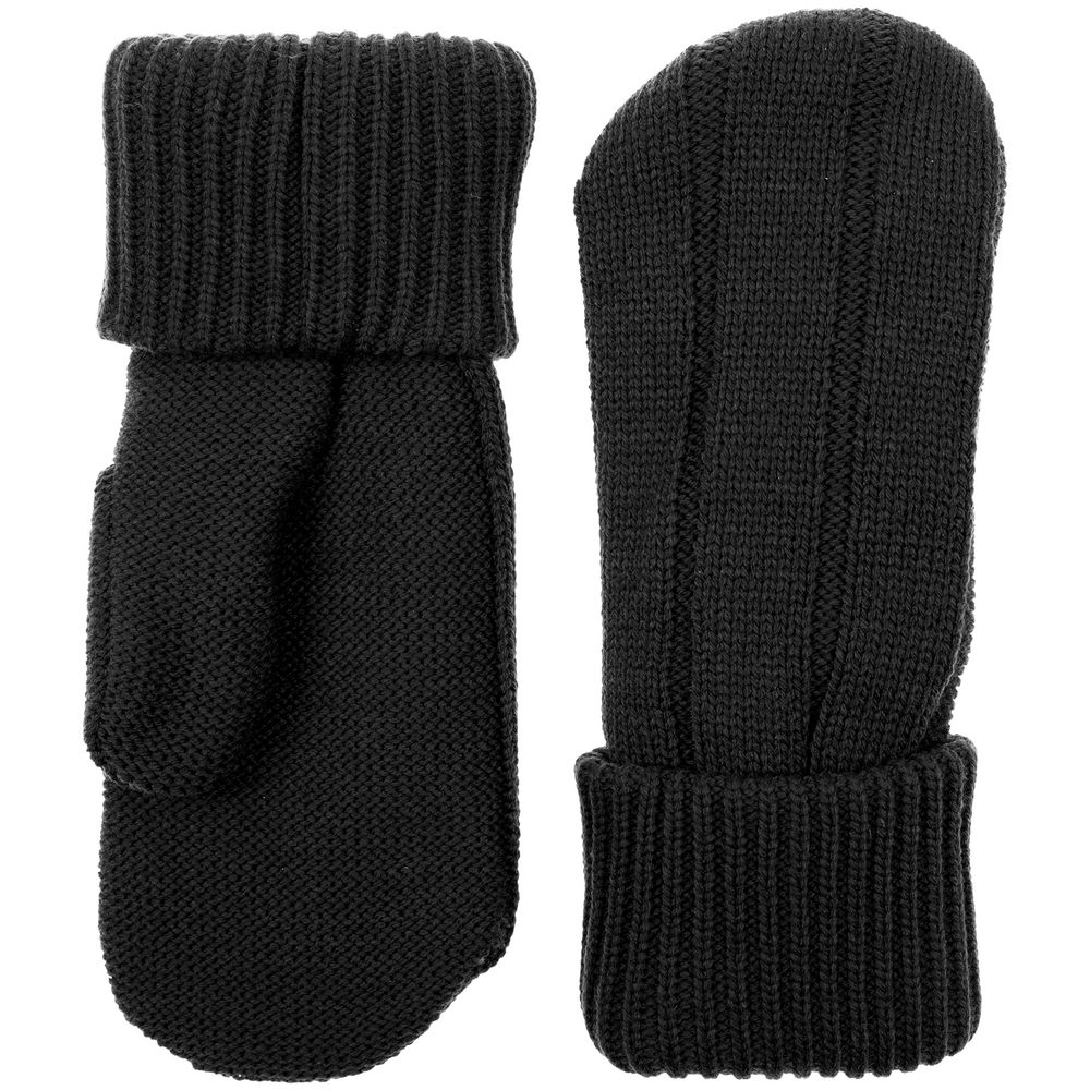 Варежки Knit Beat, черные