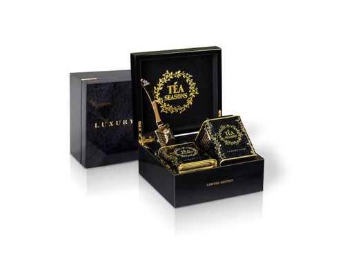 Натуральный чай в дизайнерской упаковке «Коллекция «Luxury Line»  2-х секционная