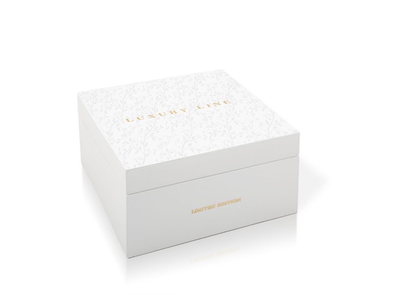 Натуральный чай в дизайнерской упаковке «Коллекция «Luxury Line» 2-х секционная белая