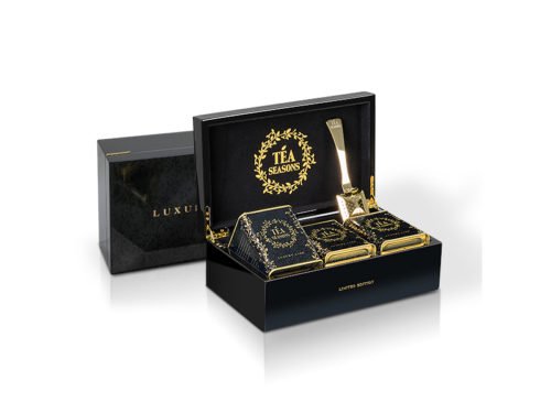 Натуральный чай в дизайнерской упаковке «Коллекция «Luxury Line» 3-х  секционная