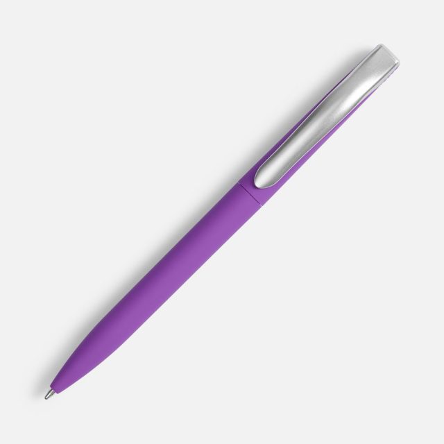 Ручка шариковая Pin Soft Touch, ver.2, фиолетовая — изображение 3