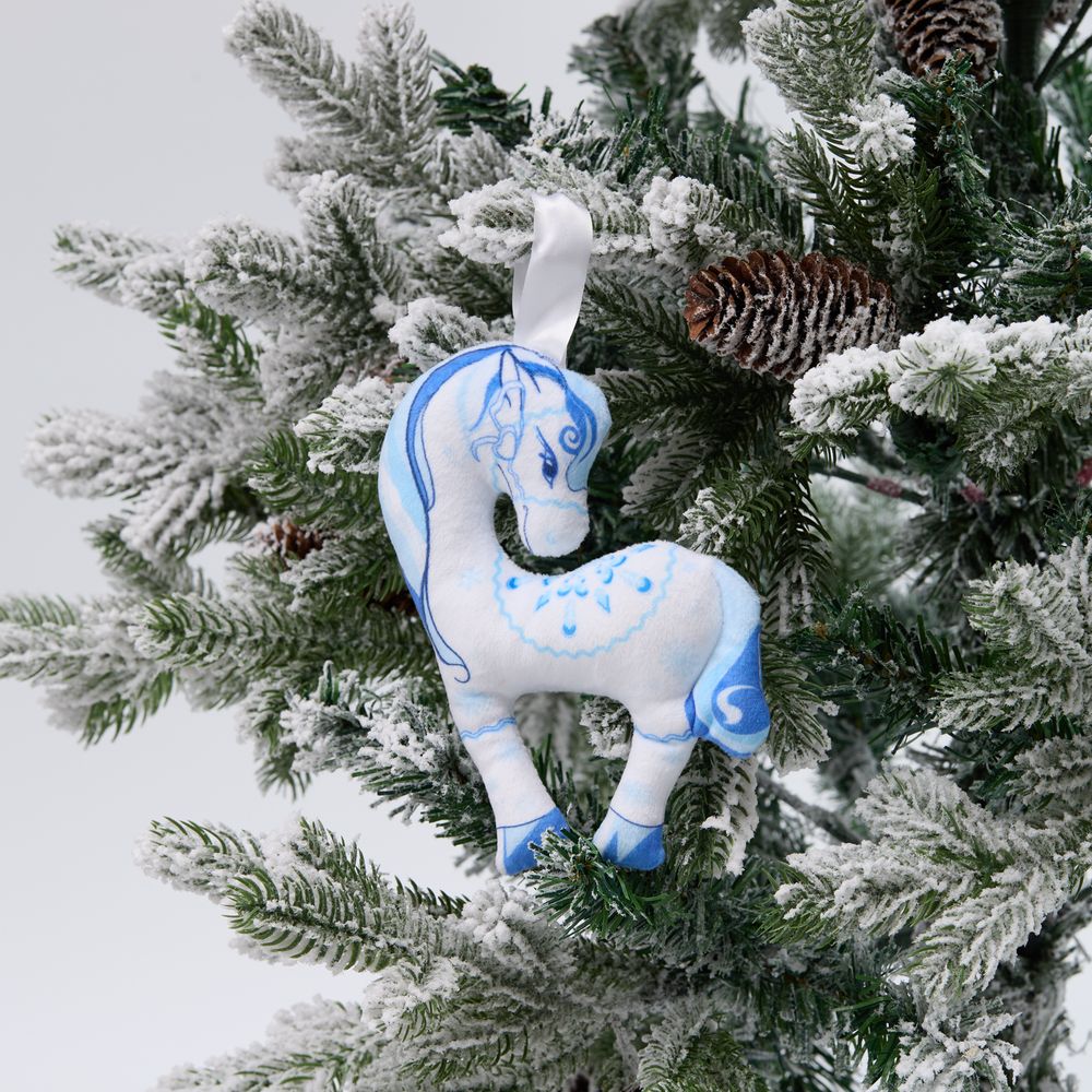 Мягкая игрушка — подвеска «Снежка» — изображение 4