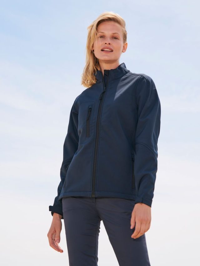Куртка женская на молнии Roxy 340 темно-синяя — изображение 5