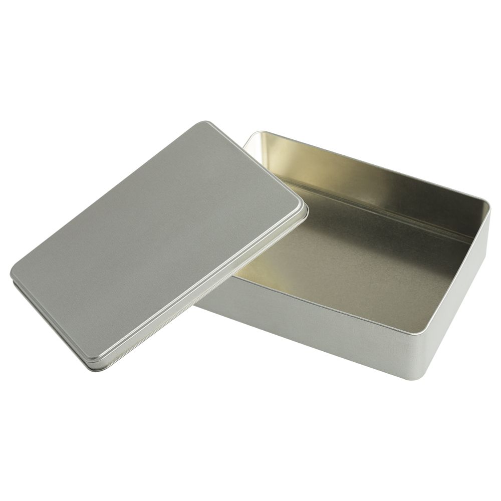 Коробка Pragmax L, прямоугольная, серебристая — изображение 3