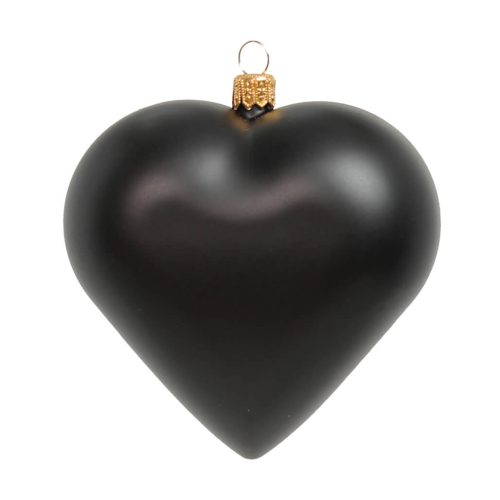 сердце черное матовое
