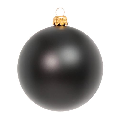 елочный шар черный матовый
