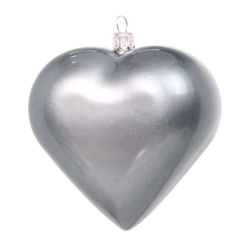 сердце черный жемчуг глянцевое