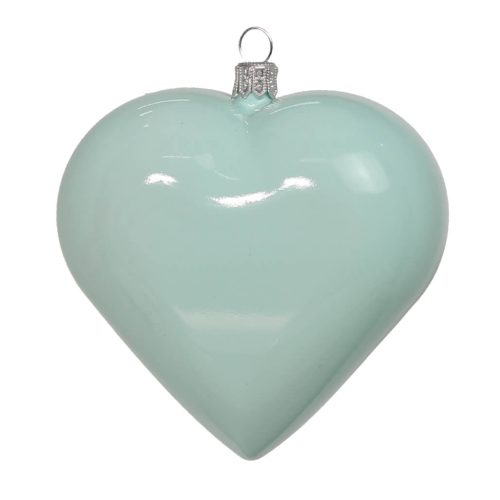 сердце голубое глянцевое