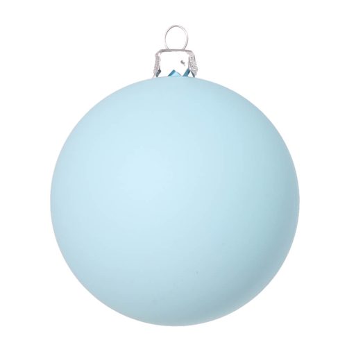 елочный шар голубой матовый
