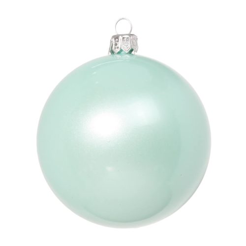 елочный шар мятный жемчуг глянцевый