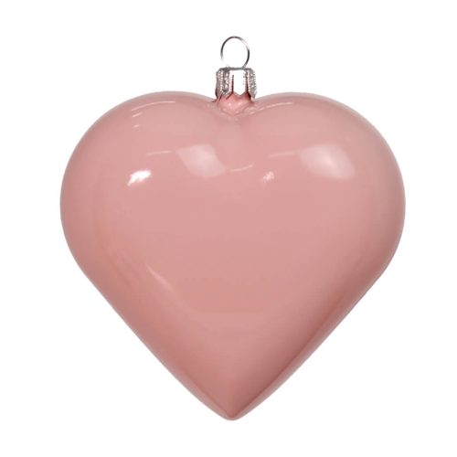 сердце персиковое глянцевое