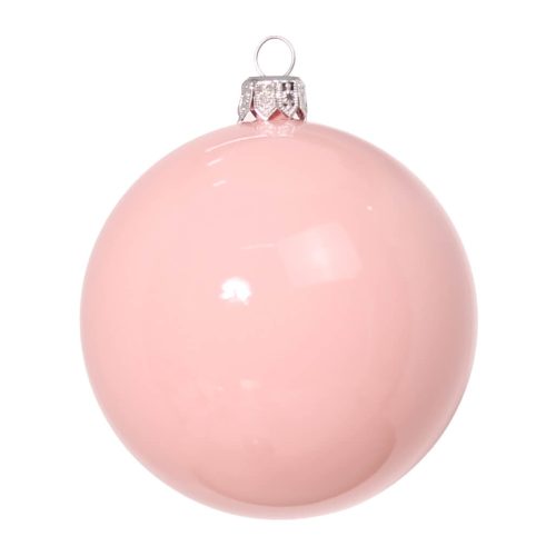 елочный шар персиковый глянцевый