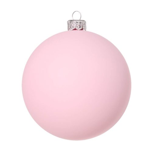 елочный шар розовый матовый
