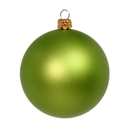 елочный шар салатовый матовый