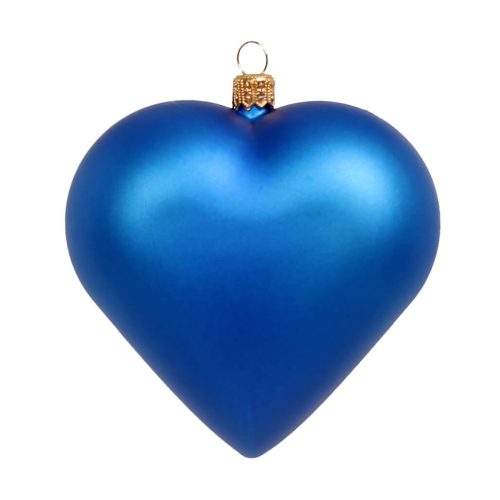 сердце синее матовое