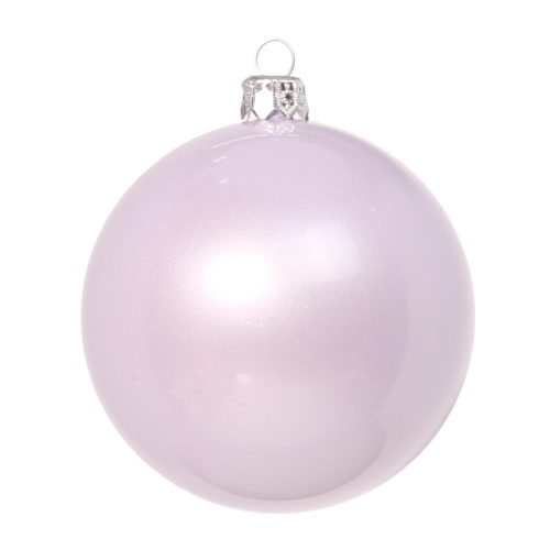 елочный шар сиреневый жемчуг глянцевый