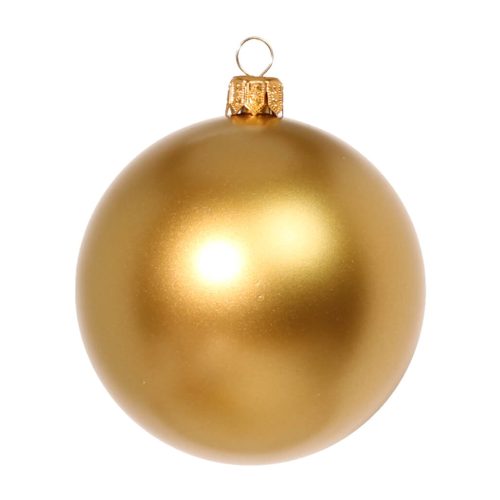 елочный шар золотой матовый
