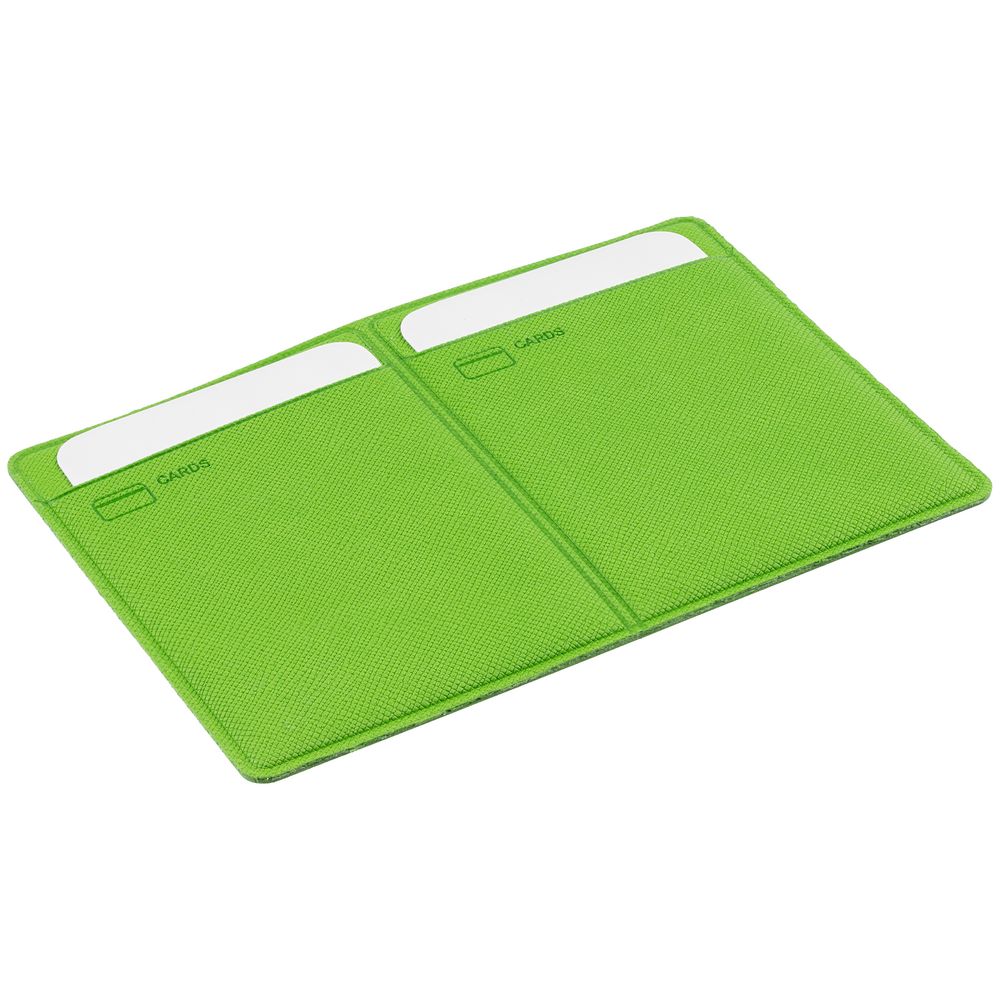 Обложка для автодокументов Devon Light, зеленая — изображение 4