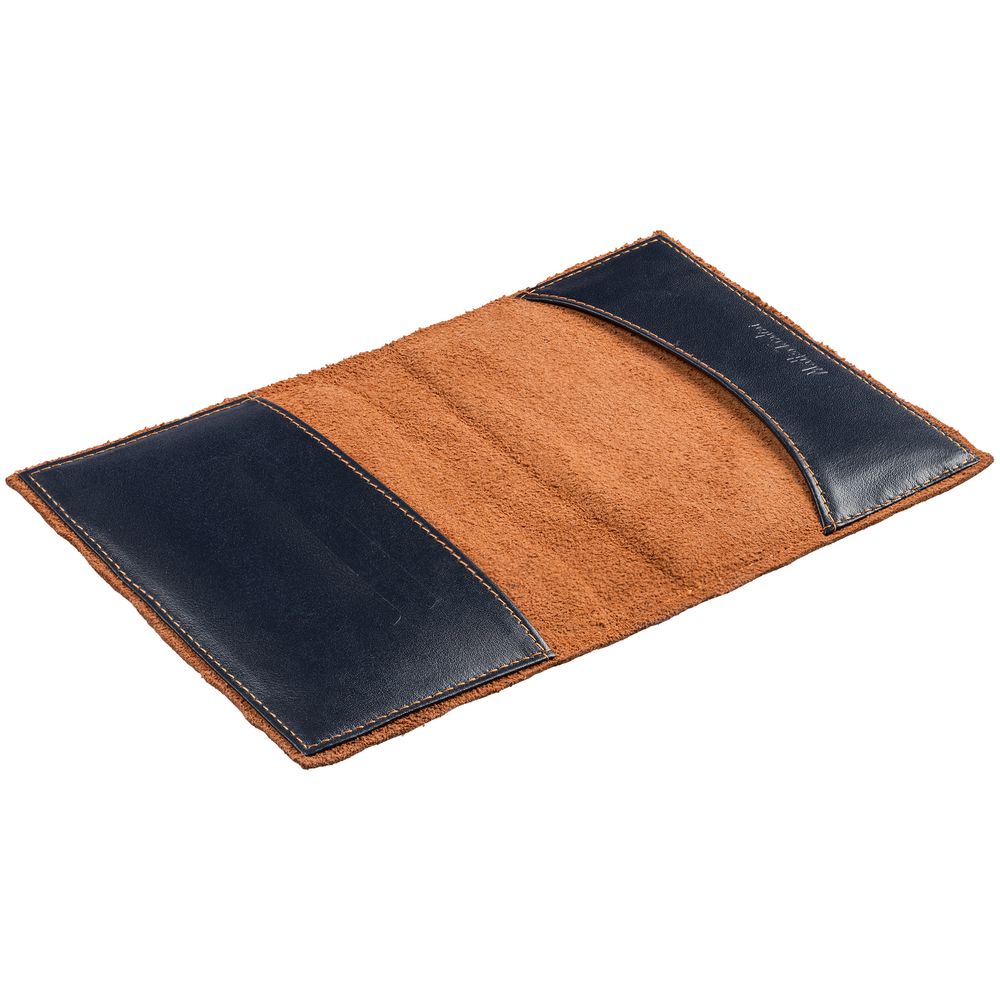 Обложка для паспорта Palermo, синяя — изображение 4