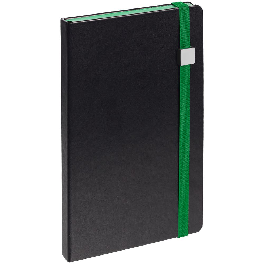 Ежедневник Ton Metal, недатированный, черный с зеленым — изображение 4