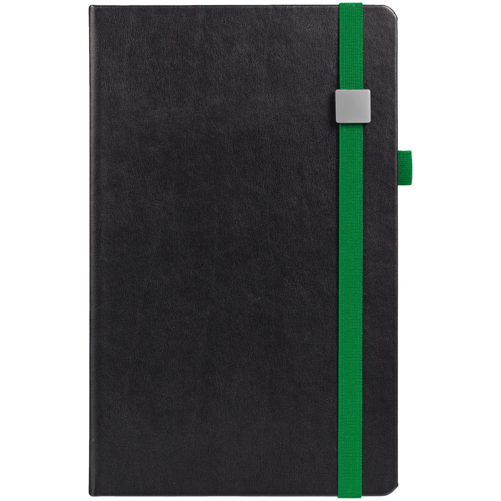 Ежедневник Ton Metal, недатированный, черный с зеленым — изображение 3
