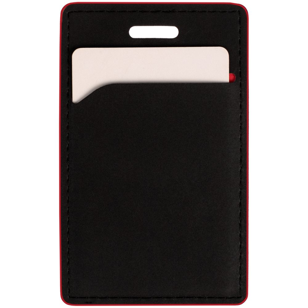 Чехол для пропуска Multimo, черный с красным — изображение 4