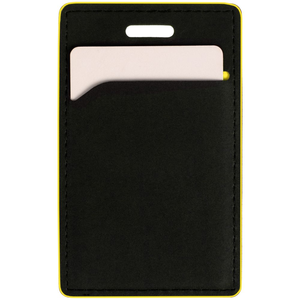 Чехол для пропуска Multimo, черный с желтым — изображение 4