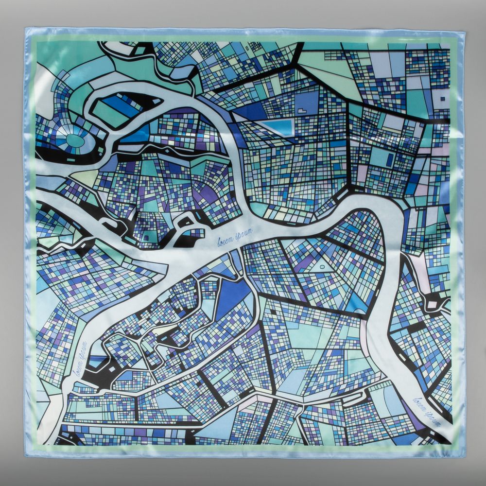 Платок с печатью на заказ ColorSharm, M — изображение 3