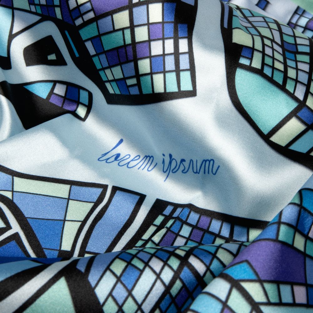 Платок с печатью на заказ ColorSharm, M — изображение 6