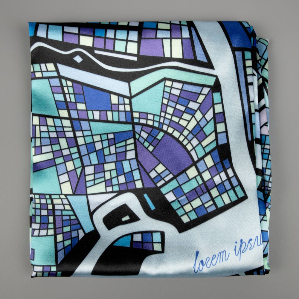 Платок с печатью на заказ ColorSharm, M — изображение 5