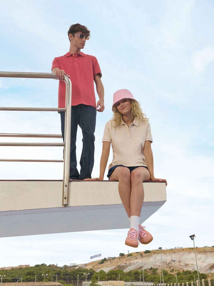 Рубашка поло унисекс Pacific, темный хаки — изображение 6