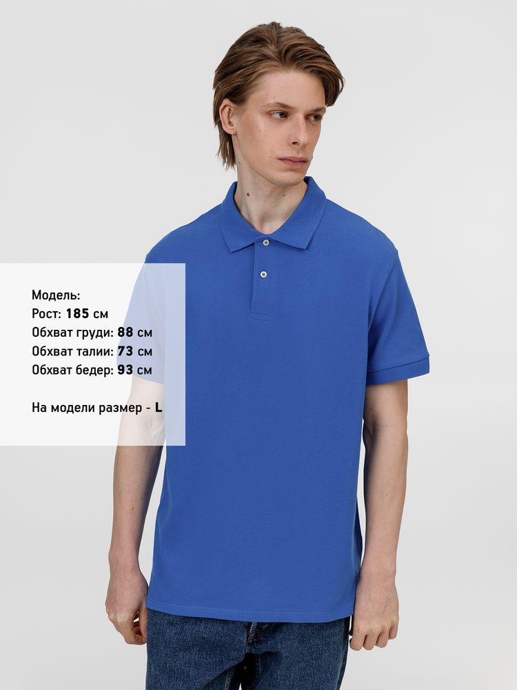 Рубашка поло унисекс Pacific, ярко-синяя (royal) — изображение 5