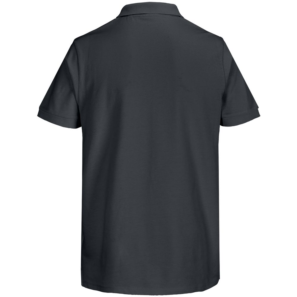 Рубашка поло унисекс Pacific, темно-серая (графит) — изображение 3