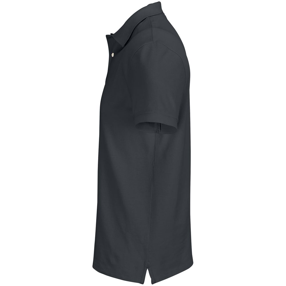 Рубашка поло унисекс Pacific, темно-серая (графит) — изображение 4