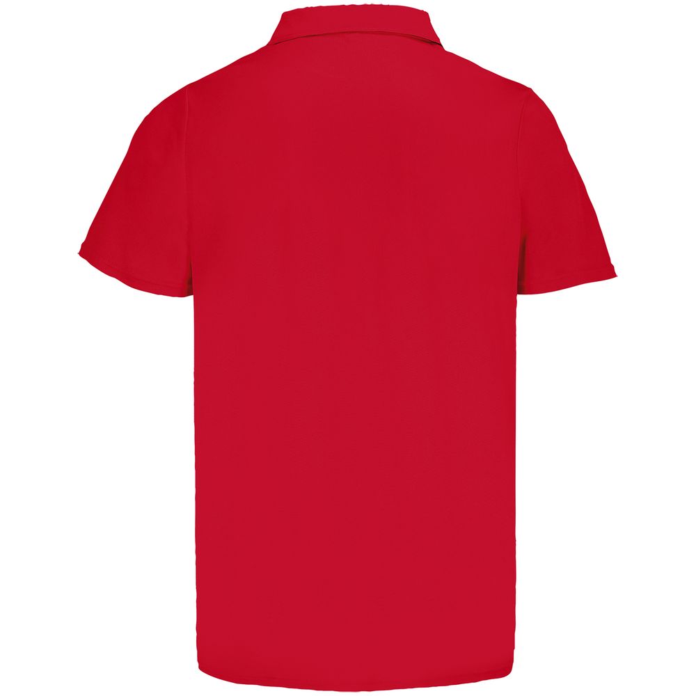Рубашка поло унисекс Pitcher, красная — изображение 3