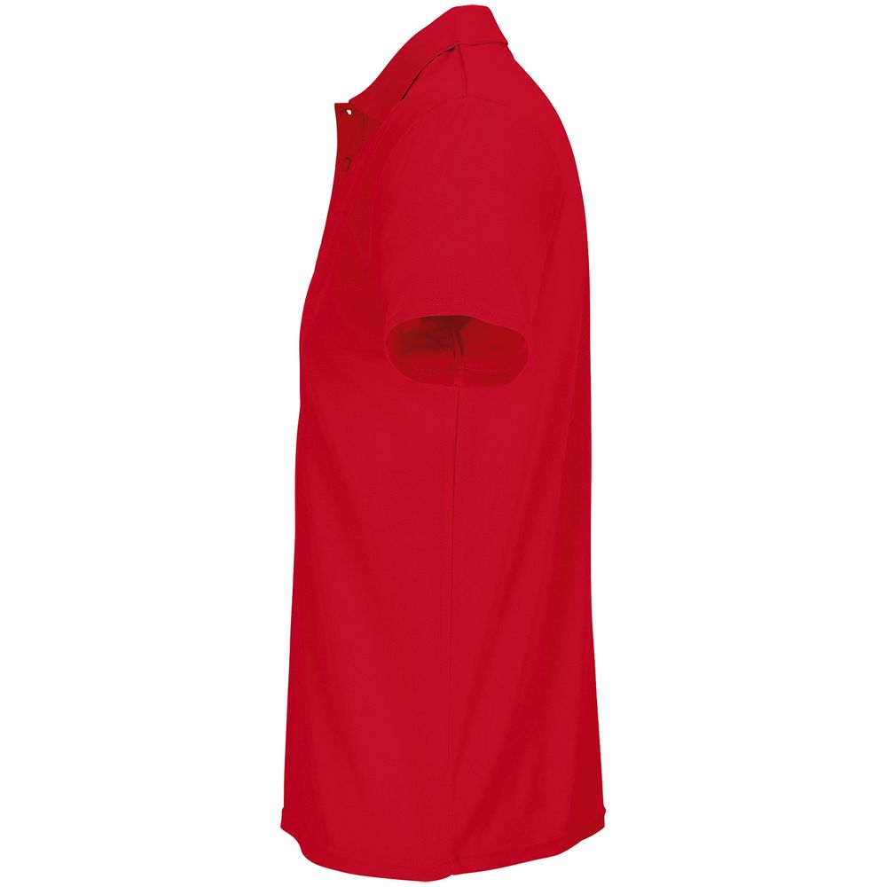 Рубашка поло унисекс Pitcher, красная — изображение 4