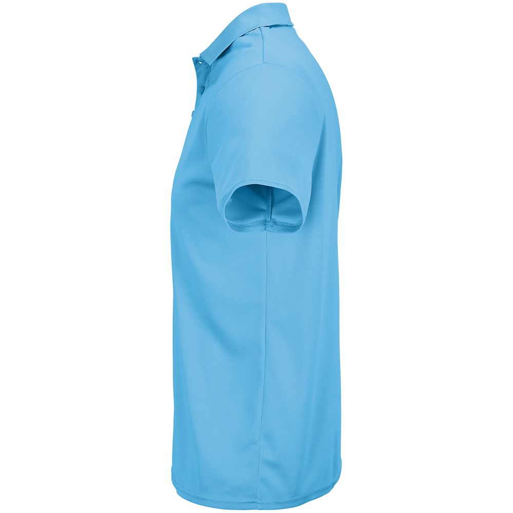 Рубашка поло унисекс Pitcher, ярко-бирюзовая — изображение 4