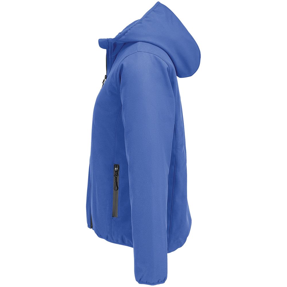 Куртка софтшелл с капюшоном женская Falcon Women, ярко-синяя (royal) — изображение 4