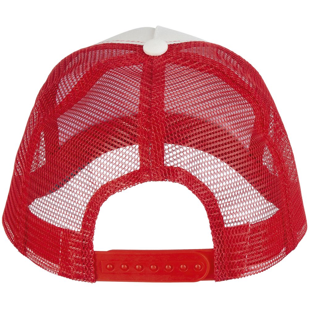 Бейсболка Blink, молочная с красным — изображение 4