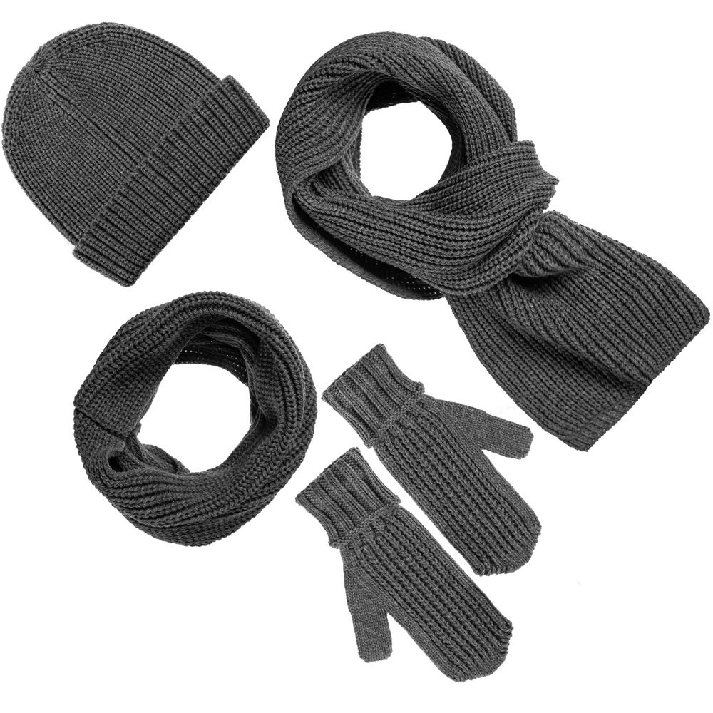 Шапка Nordkyn, серый меланж (эбонит) — изображение 3