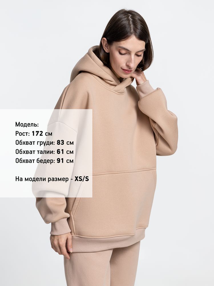 Худи Kulonga Oversize, бежевое (песочное) — изображение 6