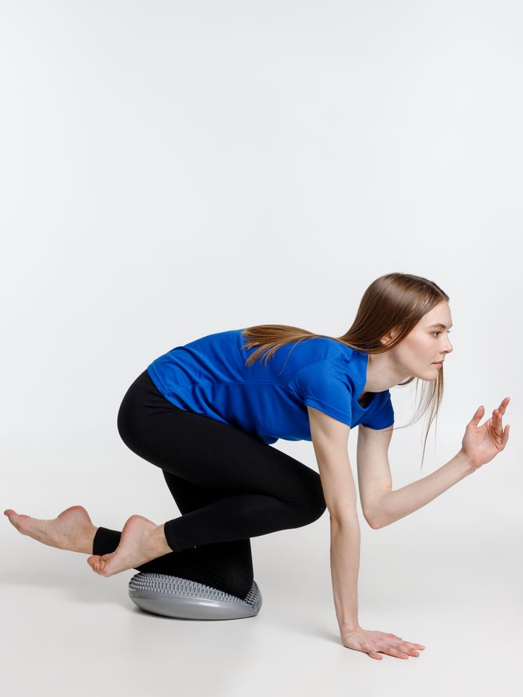 Массажная балансировочная подушка Balansa, серая — изображение 6