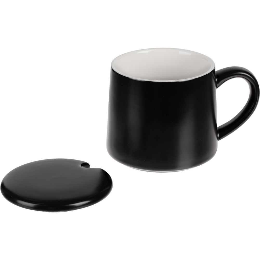 Кружка с подогревом и беспроводной зарядкой dualBase ver. 2.0 Matt, черная — изображение 6