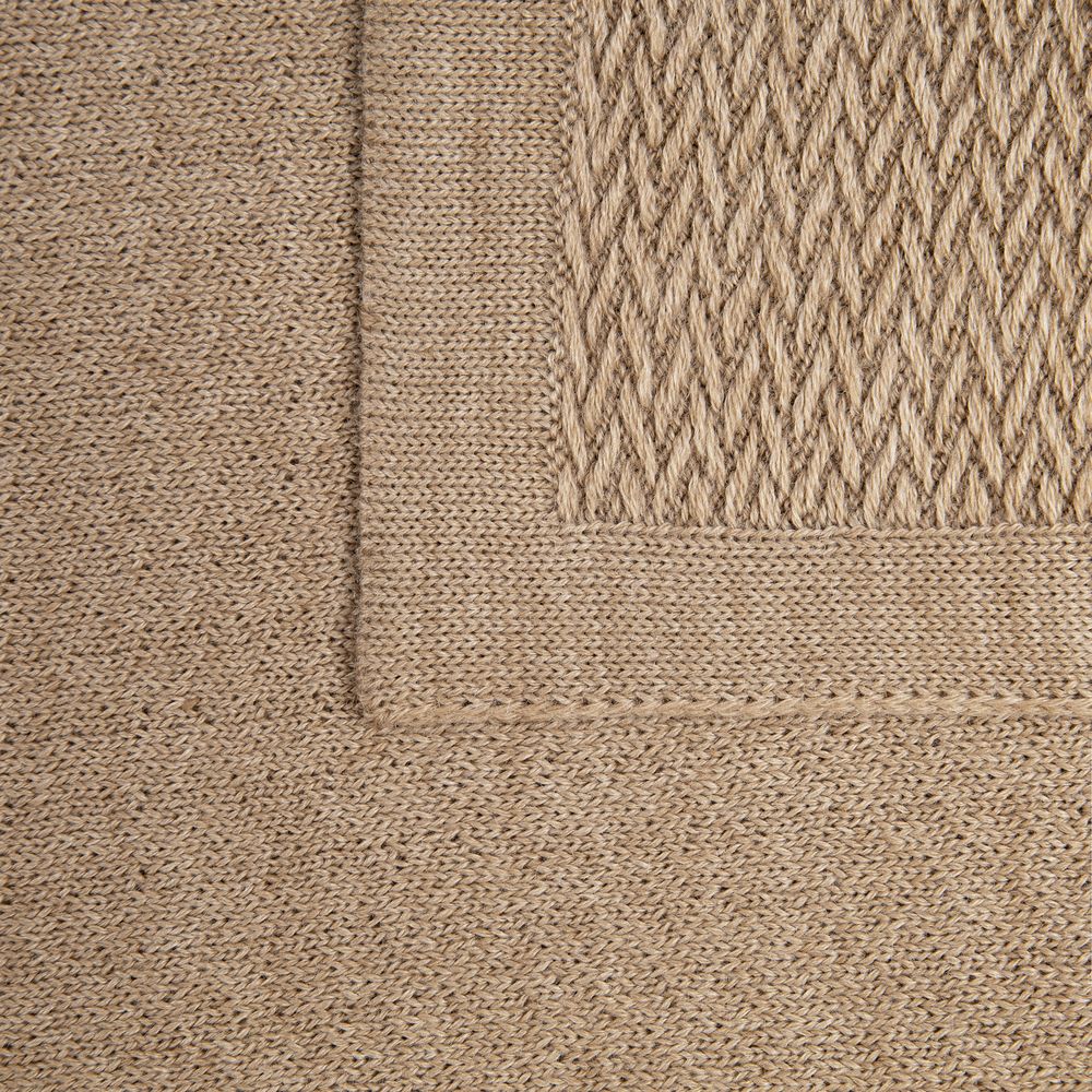 Плед Ornato, бежевый (миндальный меланж) — изображение 4