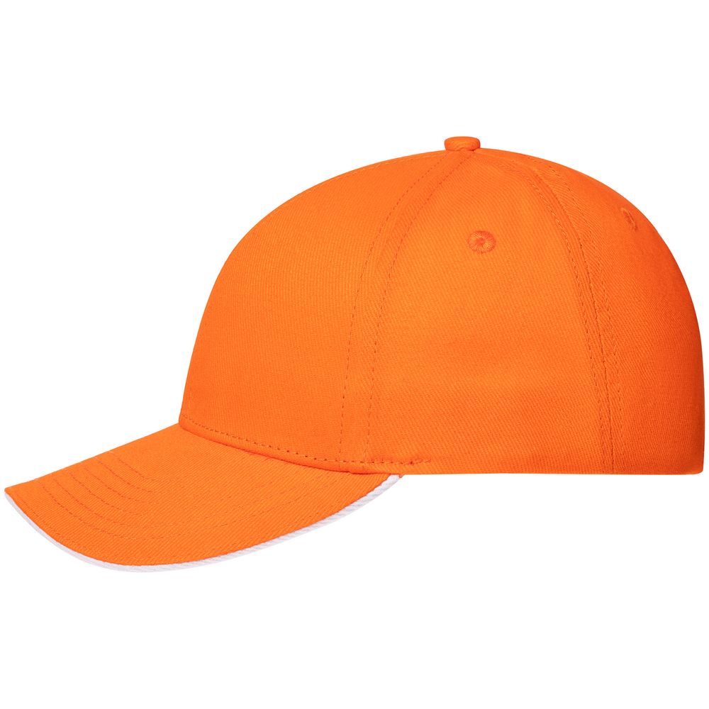 Бейсболка Spiker, оранжевая с белым — изображение 3