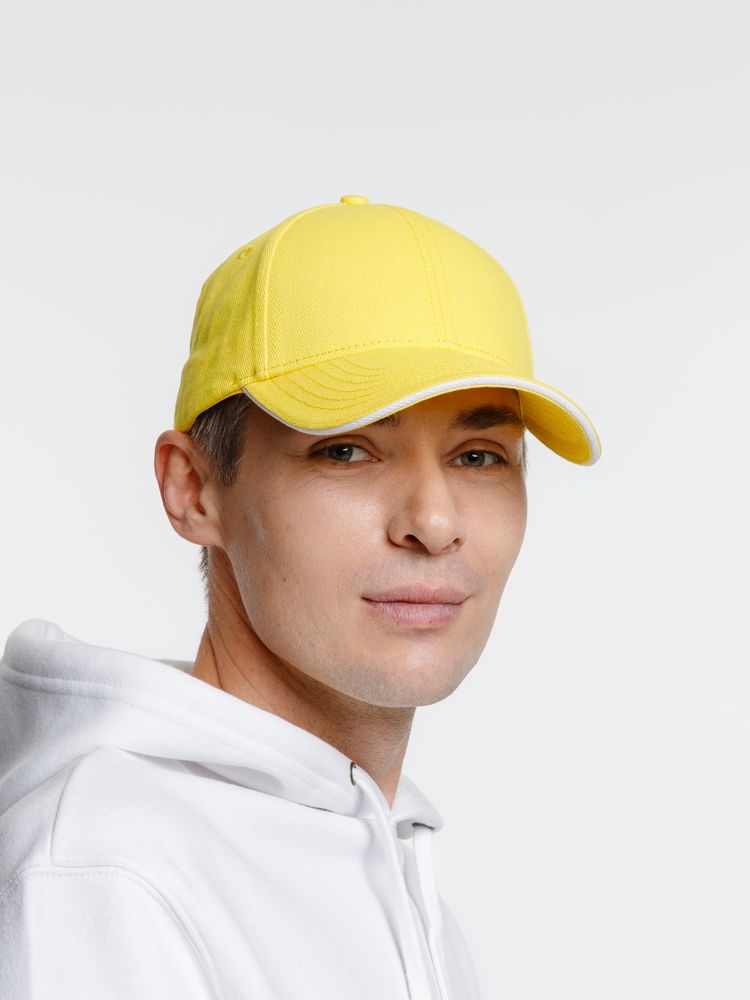 Бейсболка Spiker, желтая с белым — изображение 6