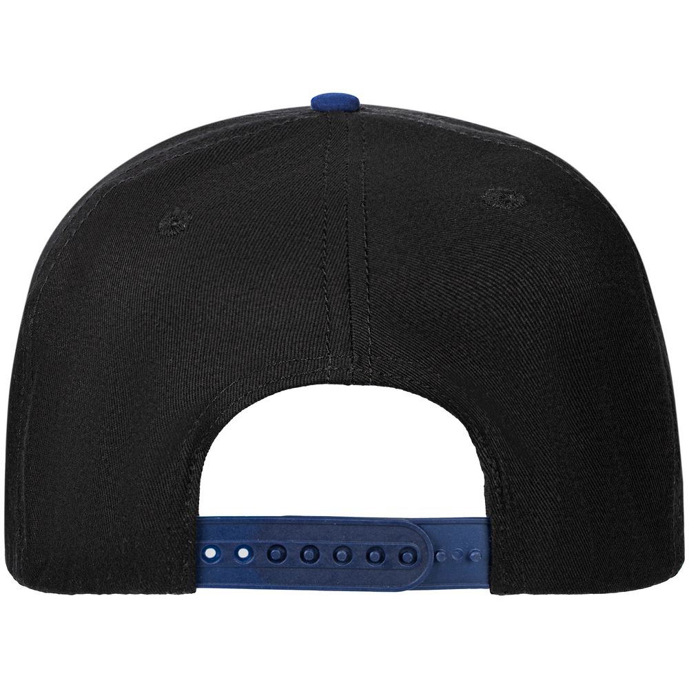 Бейсболка Foreside с прямым козырьком, черная с синим — изображение 5