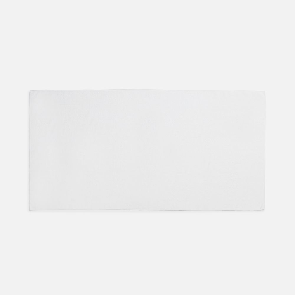 Двустороннее махровое полотенце Nice Print для сублимации, большое, белое — изображение 3