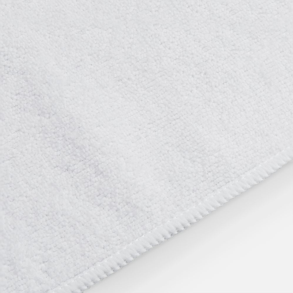 Двустороннее махровое полотенце Nice Print для сублимации, большое, белое — изображение 5